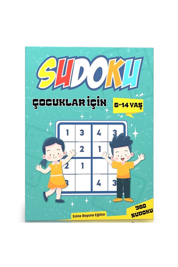 Çocuklar İçin 4x4 Sudoku Kitabı (360 Sudoku) - 1