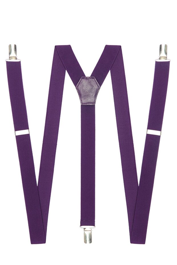 Purple Adult Trouser Hanger with 3 Clips