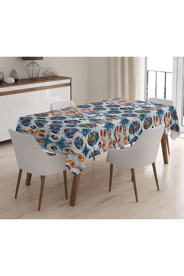 Printed Velvet Texture Tablecloth - 1