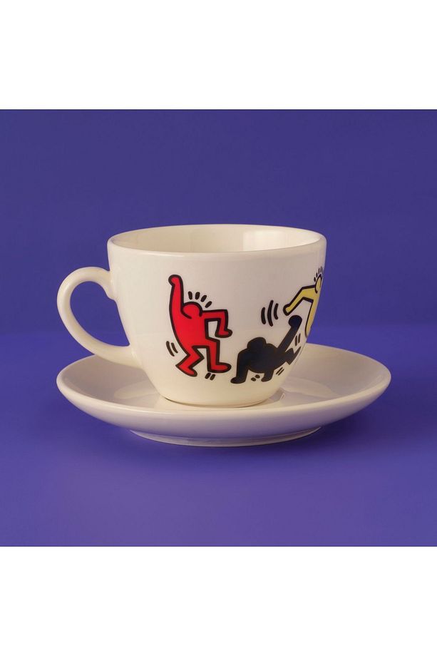 Keith Haring Colored Porselen 2'li Çay Fincan Seti 220 cc - 5