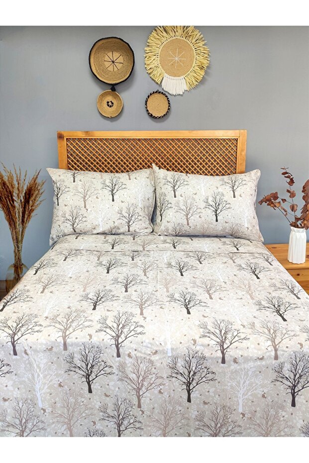 100% Cotton Poplin Fabric Double Duvet Cover Set