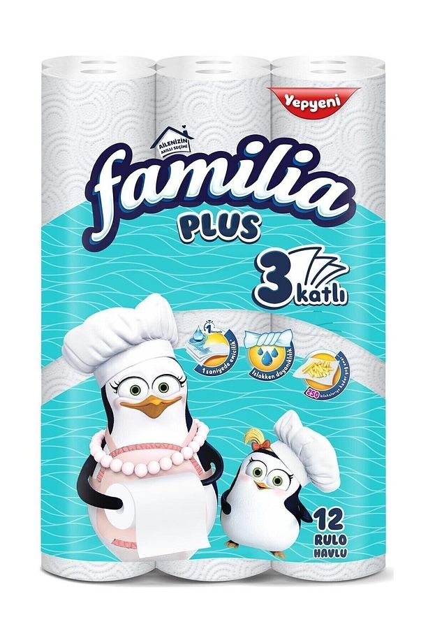 Kağıt Havlu Plus 12'li 3 Katlı - 1
