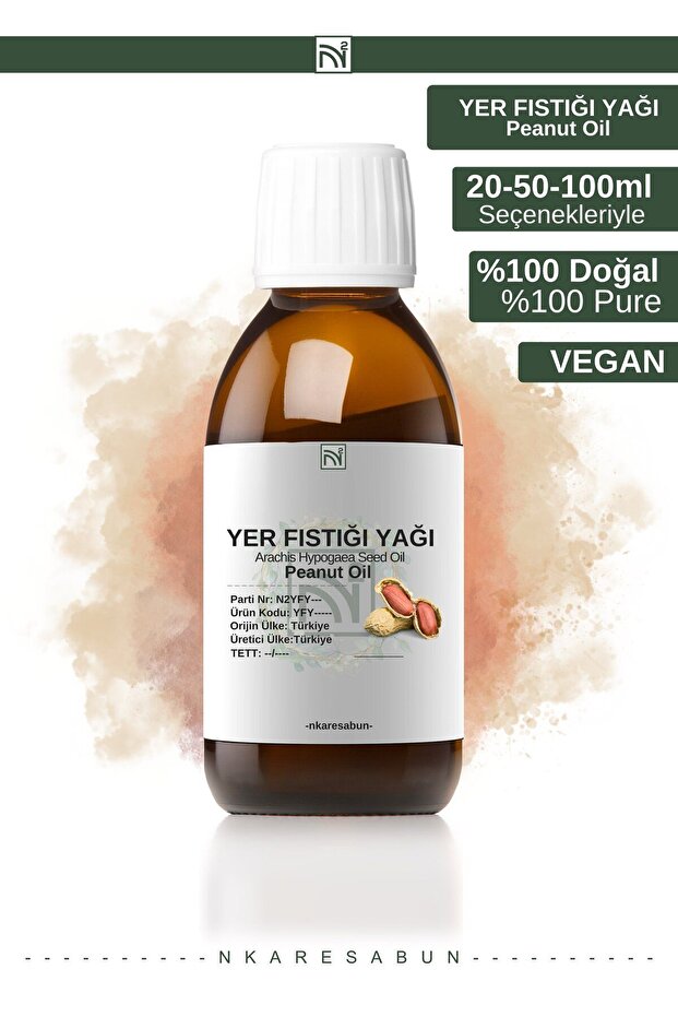 Peanut Oil 100 ml Natural, Without Additives or Preservatives. Peanut Oil