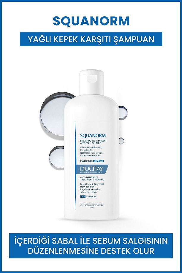 SQUANORM Oily Dandruff Shampoo Yağlı kepek karşıtı şampuan 200 ML - 1