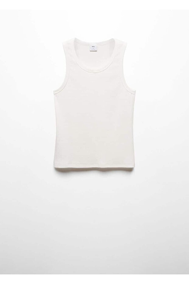 Pamuklu askılı tişört - 3