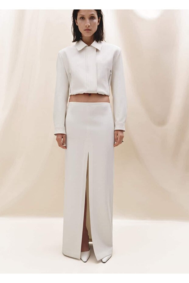 Yırtmaçlı uzun etek - 5