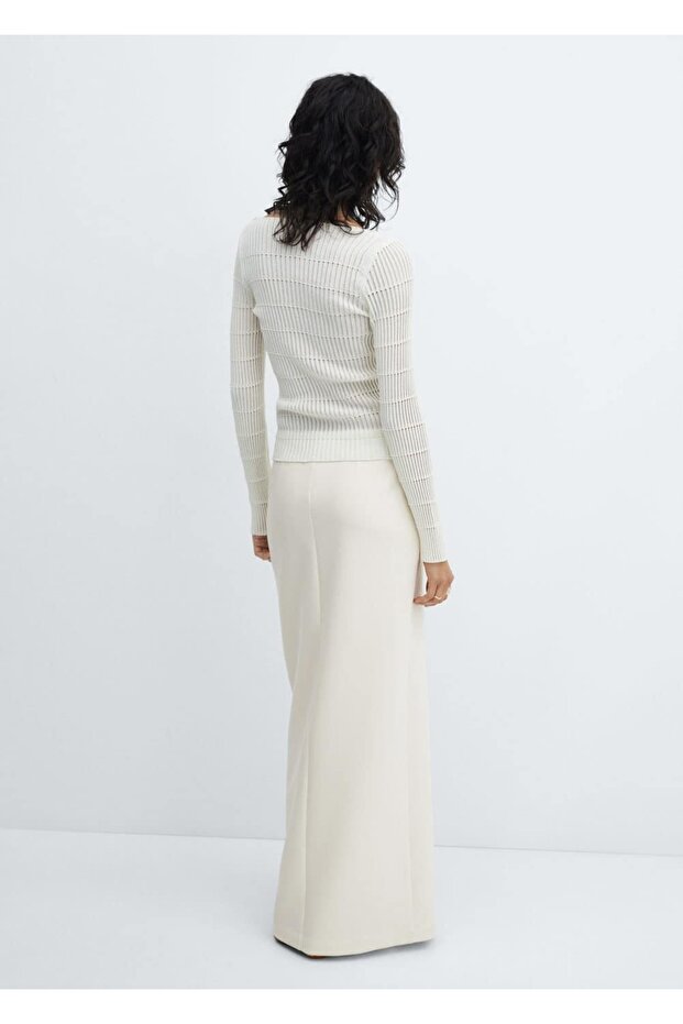 Yırtmaçlı uzun etek - 4