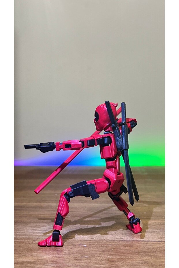 Deadpool 13 Dummy - Movable Shape Changing Robot Toy Figure(Gun Set Included) - 3