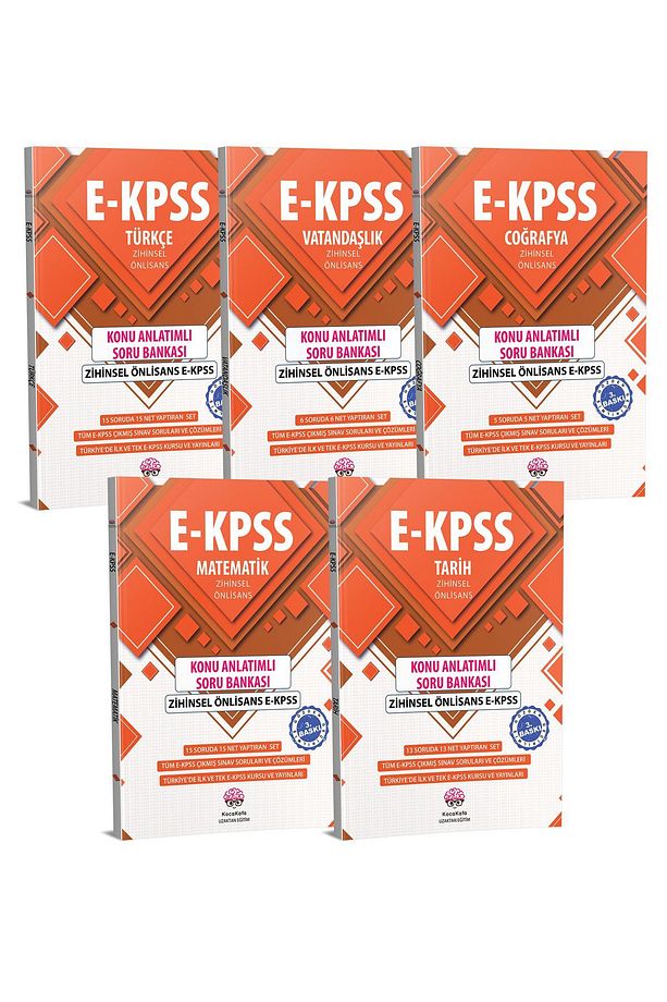 Ekpss Zihinsel Önlisans Konu Anlatımlı Soru Bankası 5'li Set 2026 - 1