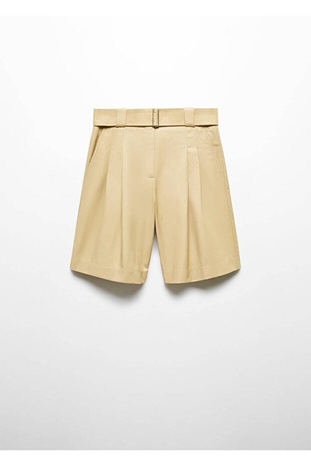 Pens detaylı Bermuda şort - 3