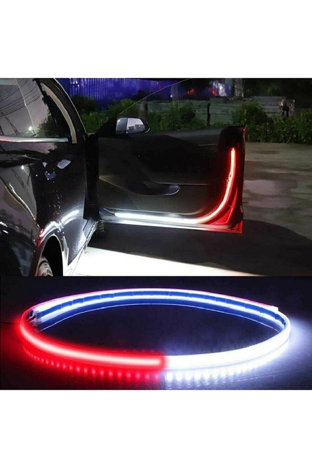 4 Kapı Için Araba Kapı Altı Led Seti Yanıp Sönen Kayan Led Animasyonlu Oto Kapı 4lü Set - 4