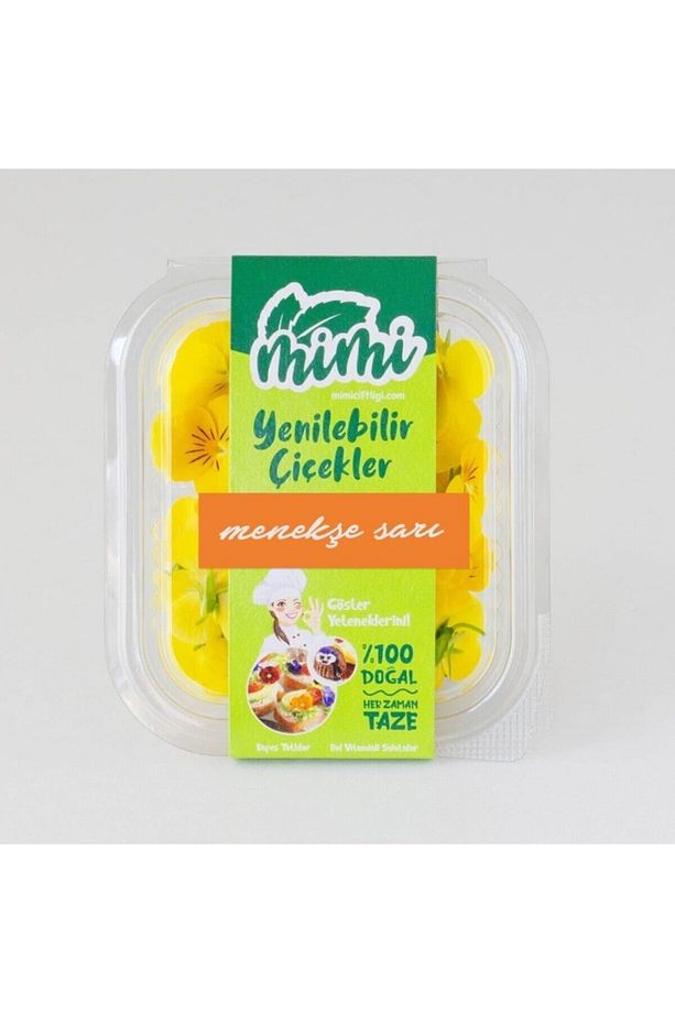 Yenilebilir Sarı Menekşe Çiçeği (25 Adet ) - 1