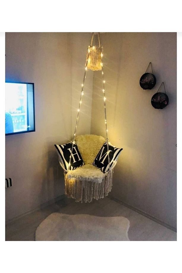 Makrome Özel Örgü Salıncak Hamak Pamuk Ip 60 X 80 - 3