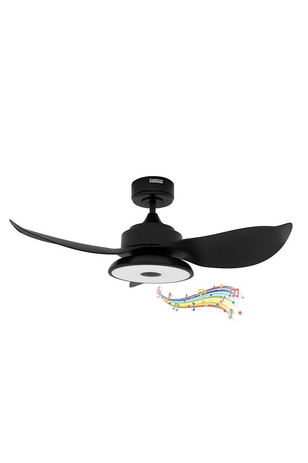 Melodi Siyah Bluetooth Hoparlörlü Rgb Led Aydınlatmalı 91cm Tavan Vantilatörü - 2