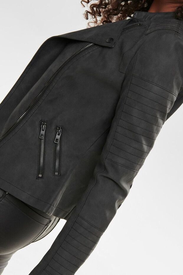 Kadın Siyah Antrasit Ceket - 5