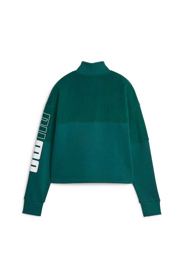 Power Colorblock Kadın Yeşil Sweatshirt - 4