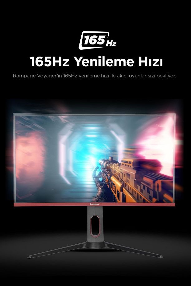 Voyager Vy27r165c 27" Inç 165hz 1ms Freesync Pivot Curved Oyuncu Monitörü - 2