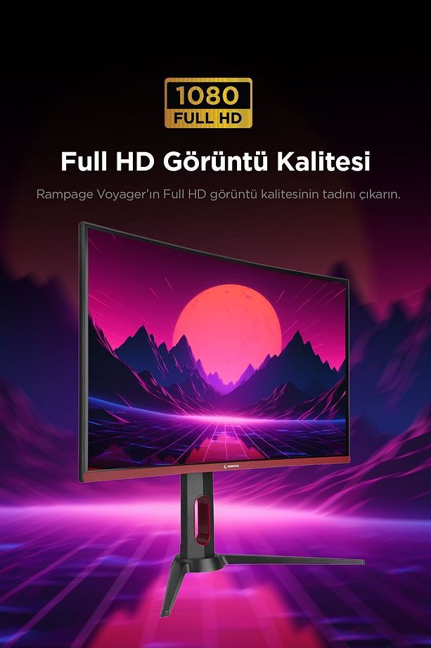 Voyager Vy27r165c 27" Inç 165hz 1ms Freesync Pivot Curved Oyuncu Monitörü - 6