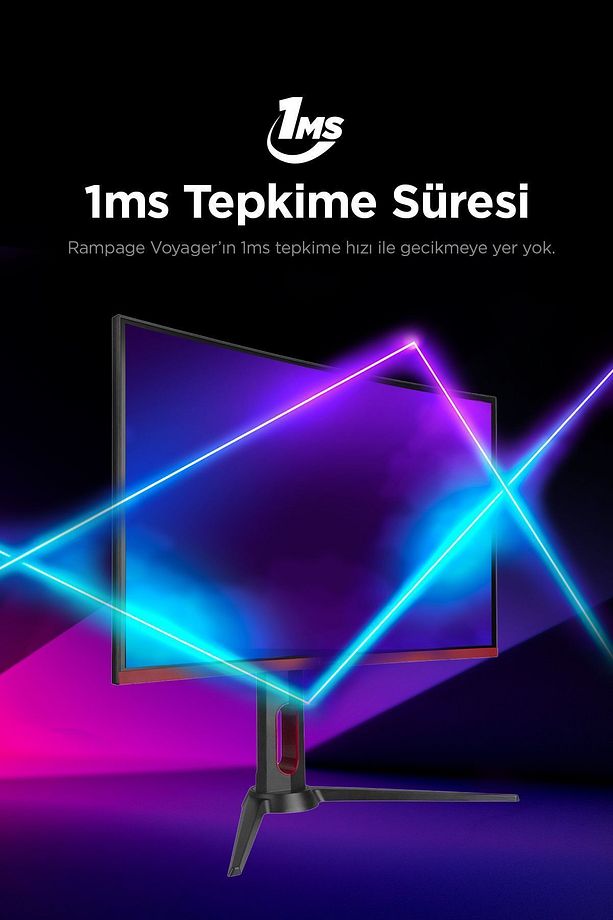 Voyager Vy27r165c 27" Inç 165hz 1ms Freesync Pivot Curved Oyuncu Monitörü - 4