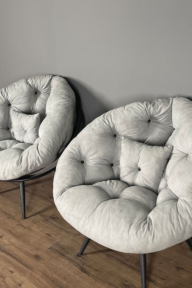 Luxury Çok Fonksiyonlu 2'li Berjer Koltuk & Yatak Olabilen Minder | Şık, Pratik, Modern, Konforlu - 3