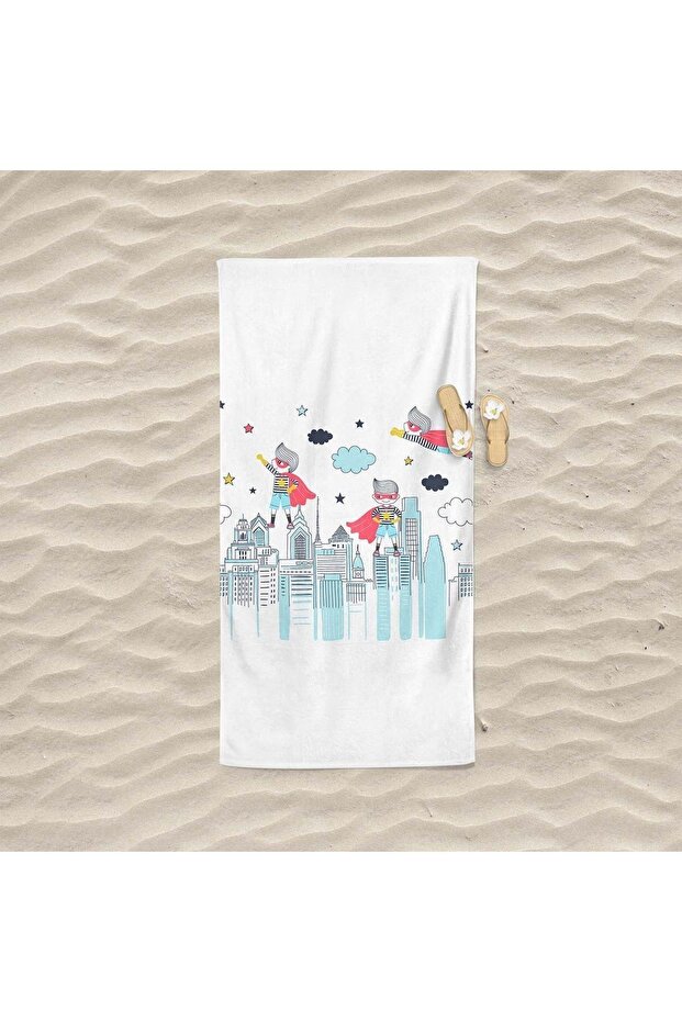 Sea and Beach Printed Towel
