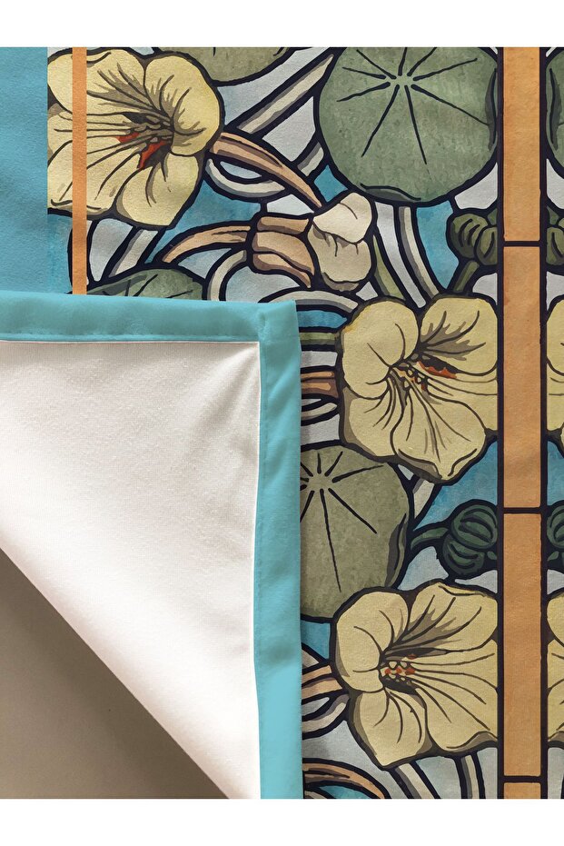 Printed Modern Pattern Velvet Texture Tablecloth - 2