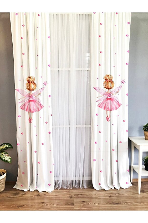 Printed Patterned Kids and Baby Room Background Curtain