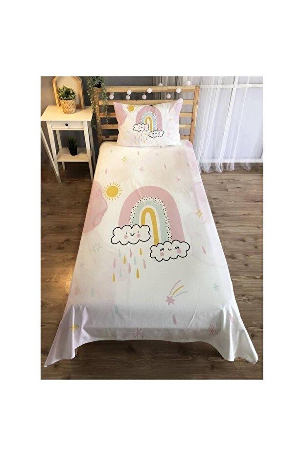 Rainbow Patterned Children's Room Bedspread Set