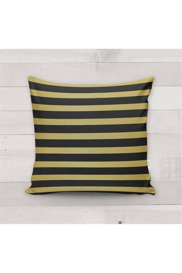 Christmas Special Striped Velvet Throw Pillow Cover