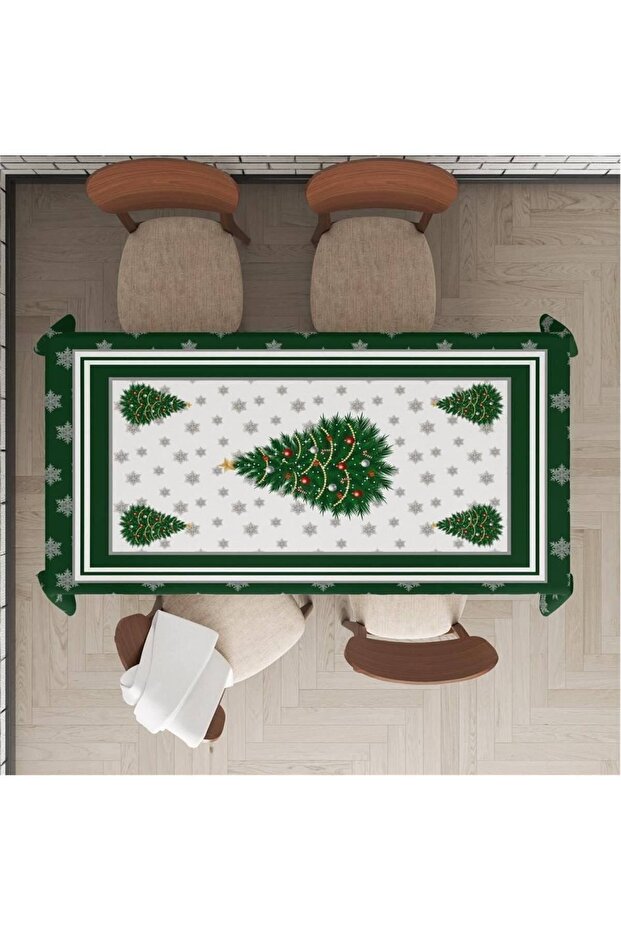Christmas Special Tree Patterned Tablecloth - 1