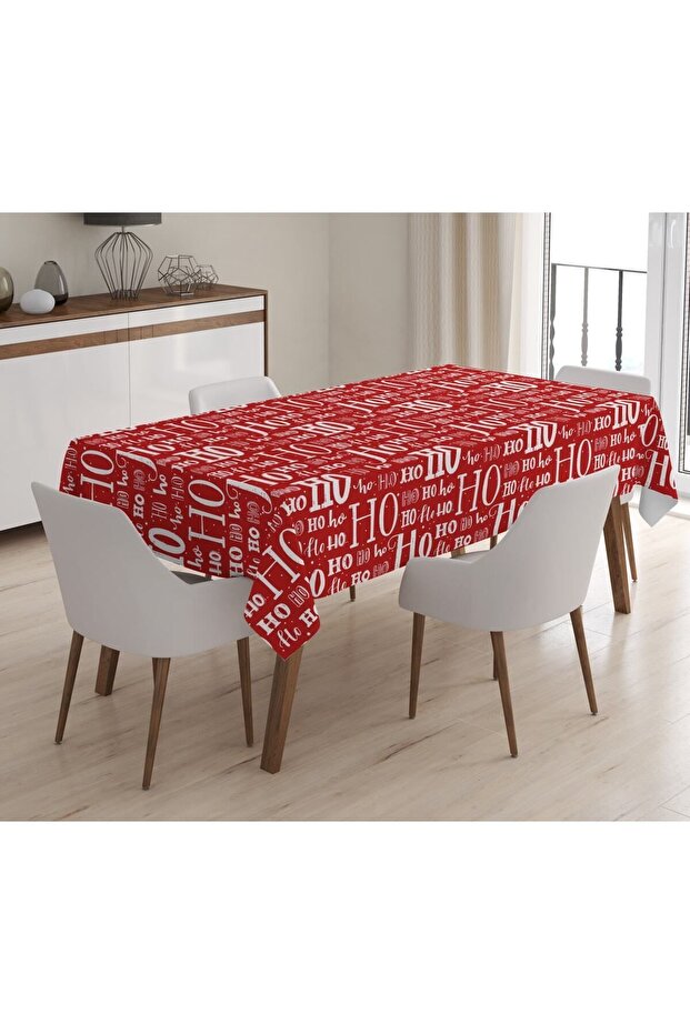 Printed Velvet Texture Tablecloth - 1