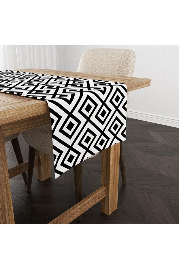 Geometric Patterned Runner Model - 1