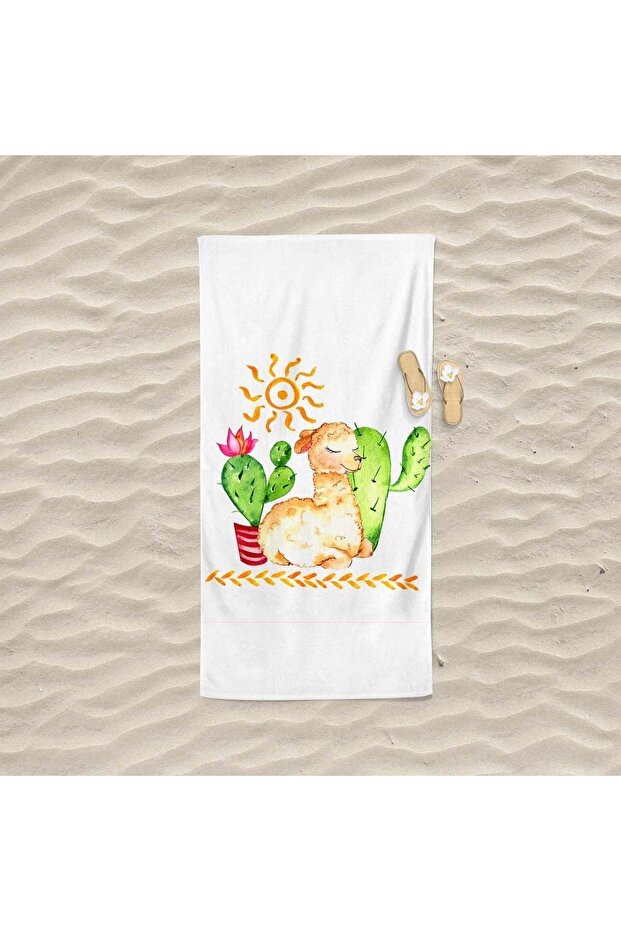 Sea and Beach Printed Towel