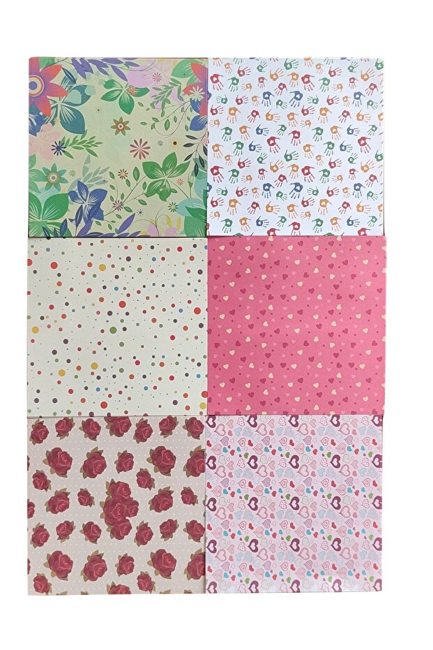 Karışık Desenli (6 DESEN 5'ER ADET) Origami Başlangıç Seti 15x15 Cm - 2