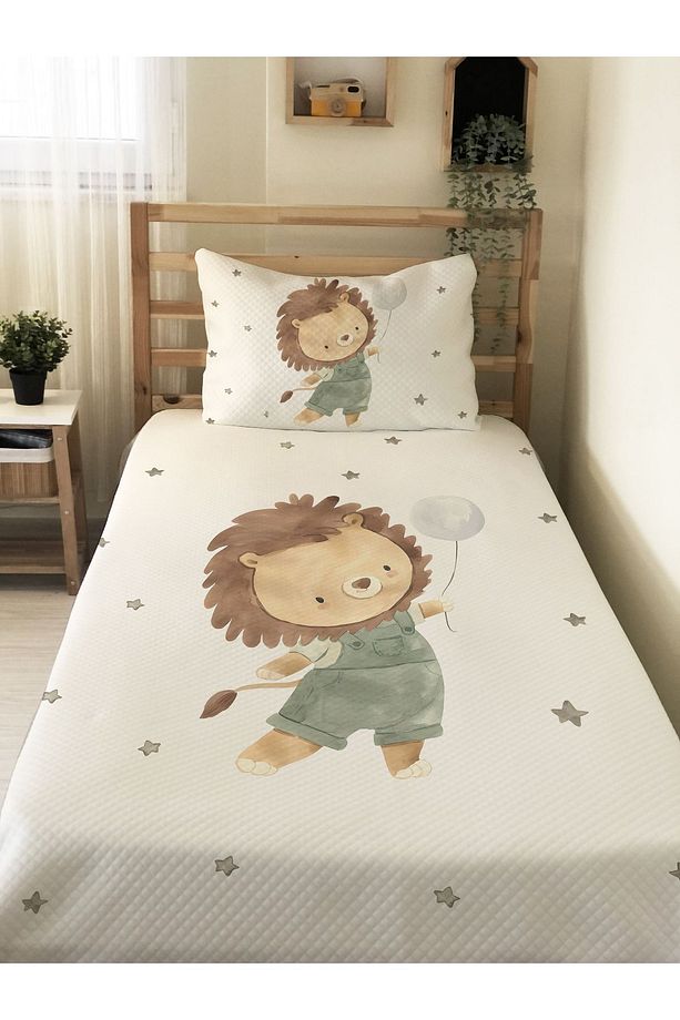 Aslan Desenli, Baskılı Tek Kişilik ve Çocuk Pike Takımı - 1