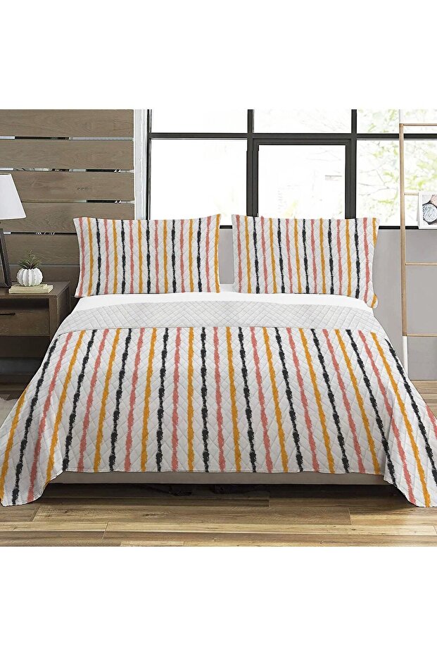 نمط حديث مزدوج مطبوع بيكيه (200x220 سم) ملون