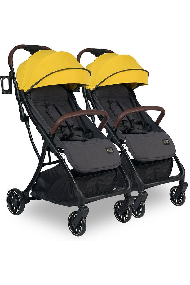 Lorelli Minori Ayrılıp Birleşebilen Kabin İkiz Bebek Arabası - Lemon Curry - 3