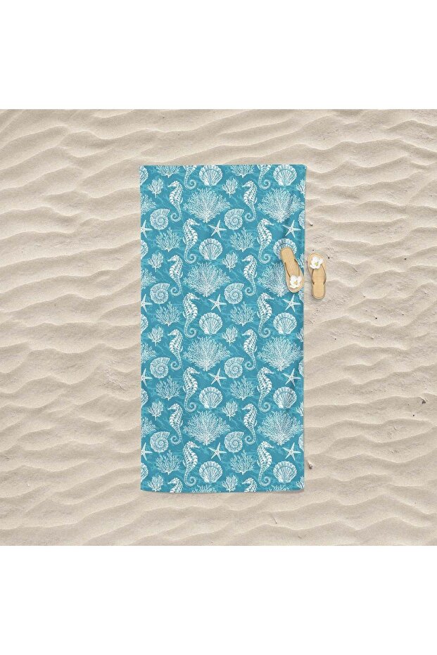 Sea and Beach Printed Towel