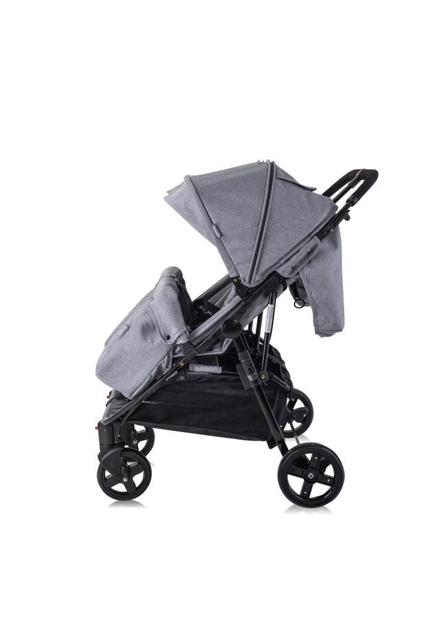 Duo Ikiz Bebek Arabası – Cool Grey - 4