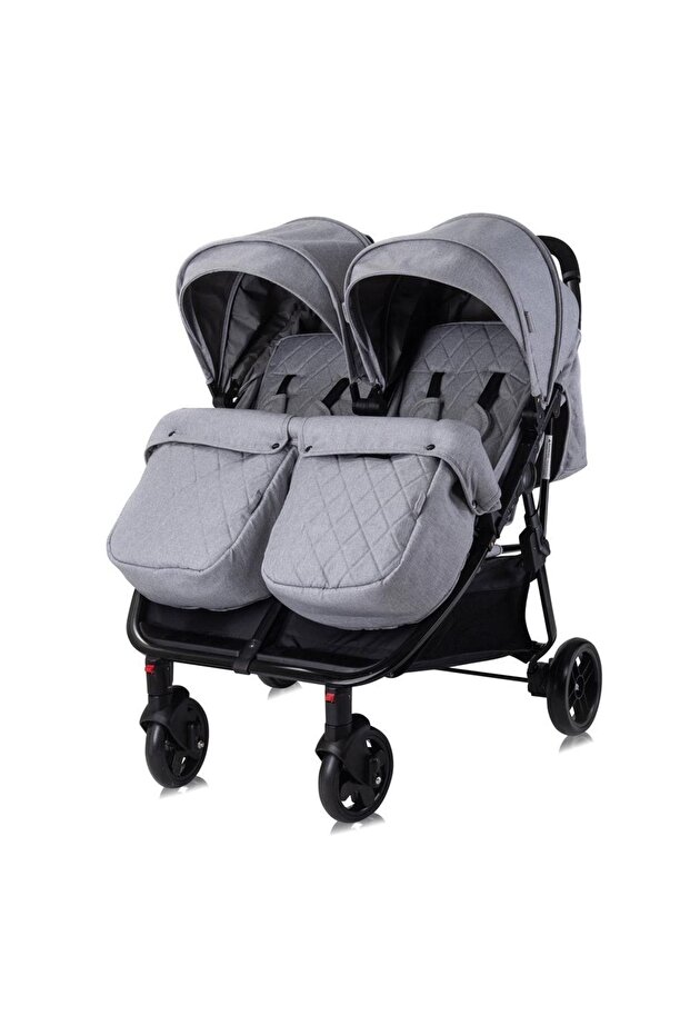 Duo Ikiz Bebek Arabası – Cool Grey - 3