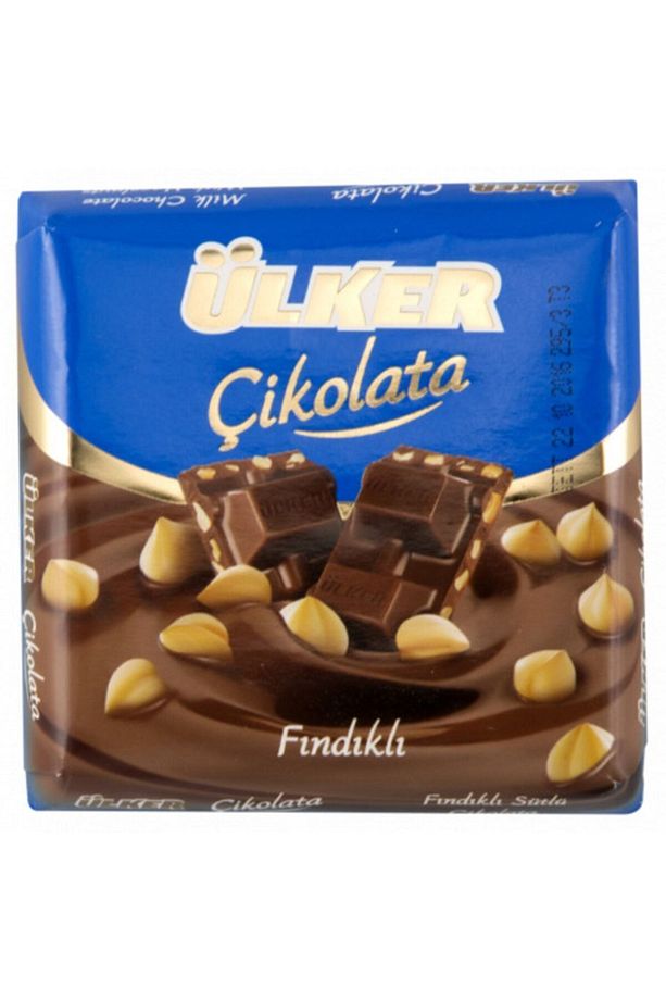 Bütün Fındıklı Çikolata Kare 60 gram (6 ADET) Toplam 360 Gt - 2