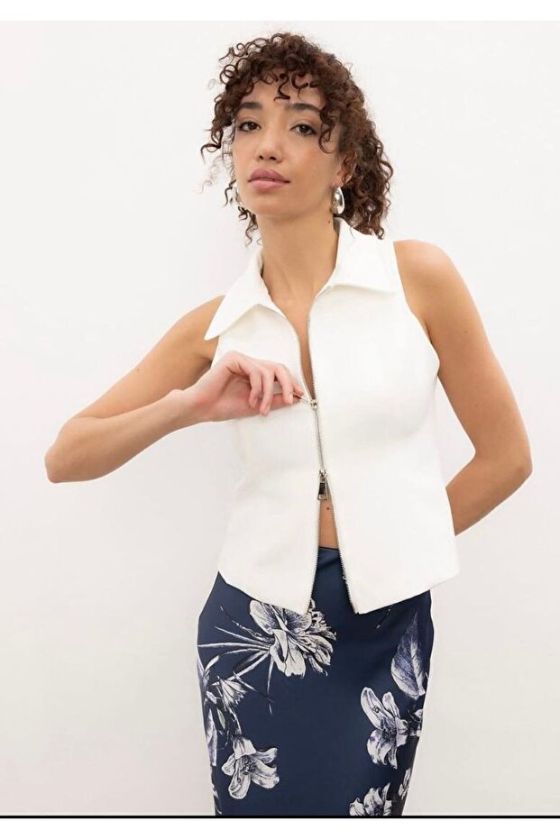 Fermuarlı Yelek - 6