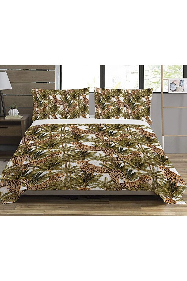 Double Patterned Printed Pique - 200x220 Cm - 1