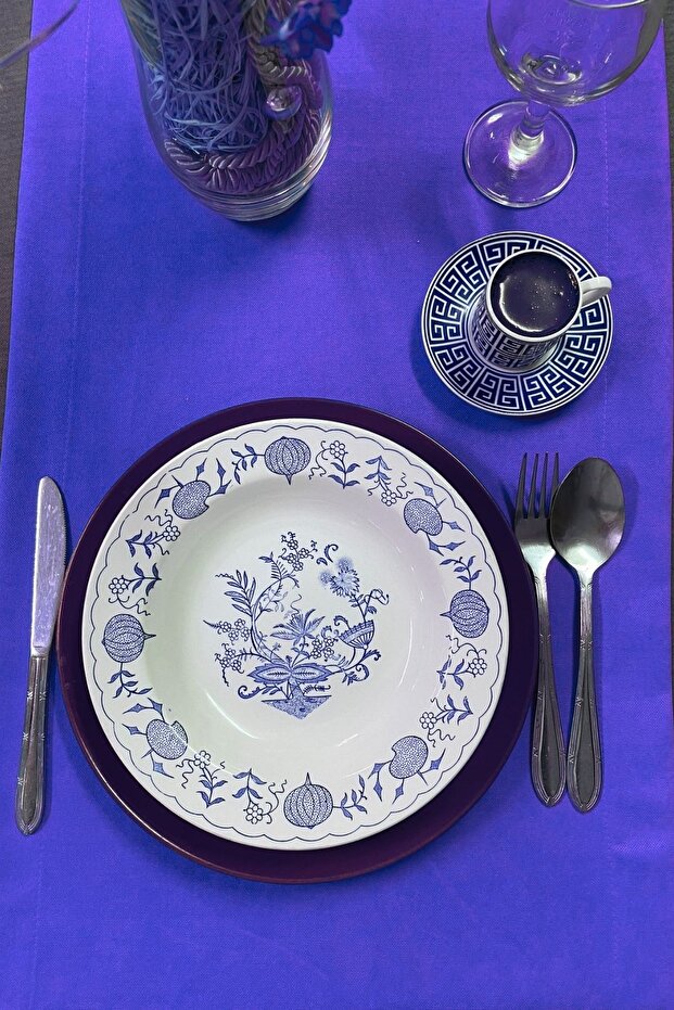 حذاء برشلونة مخملي مستطيل باللون الأرجواني - 2