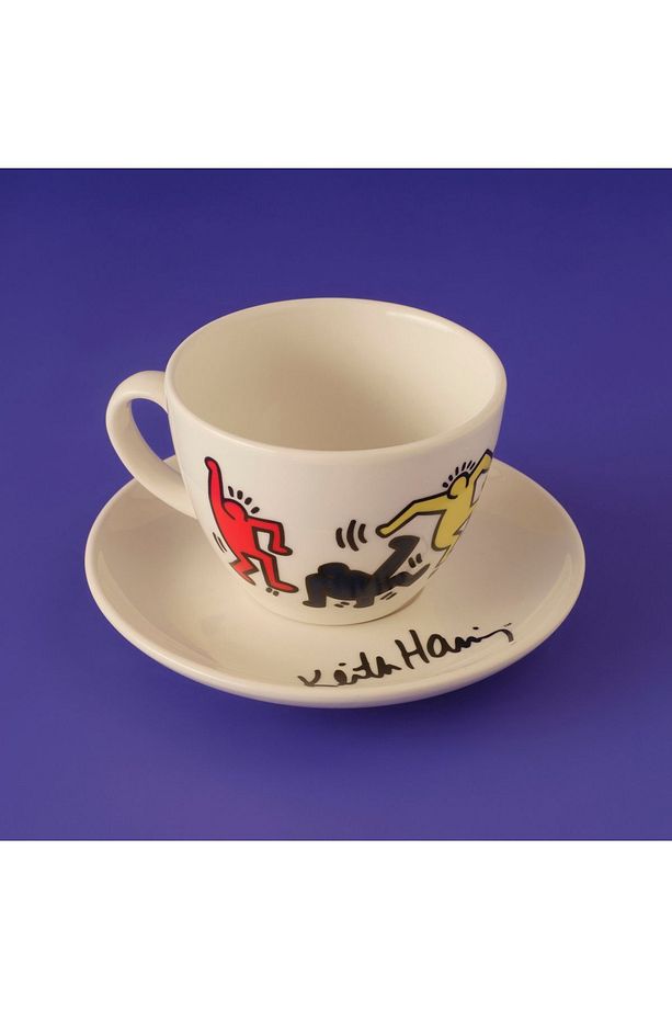 Keith Haring Colored Porselen 2'li Çay Fincan Seti 220 cc - 6