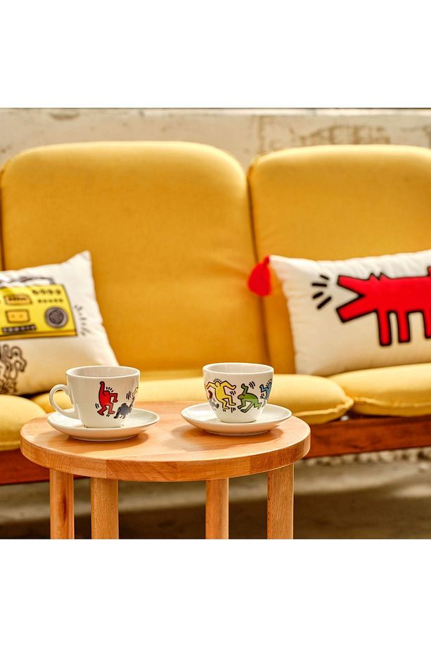 Keith Haring Colored Porselen 2'li Çay Fincan Seti 220 cc - 3