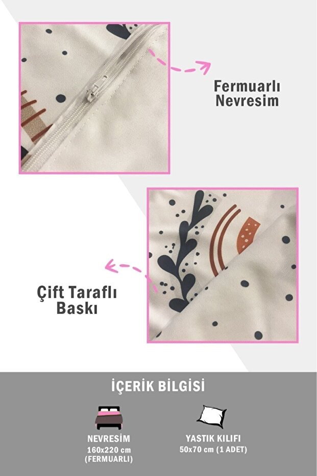 Çift Taraflı Iş Makineleri Desenli - Baskılı Tek Kişilik Nevresim Takımı Mavi - 3