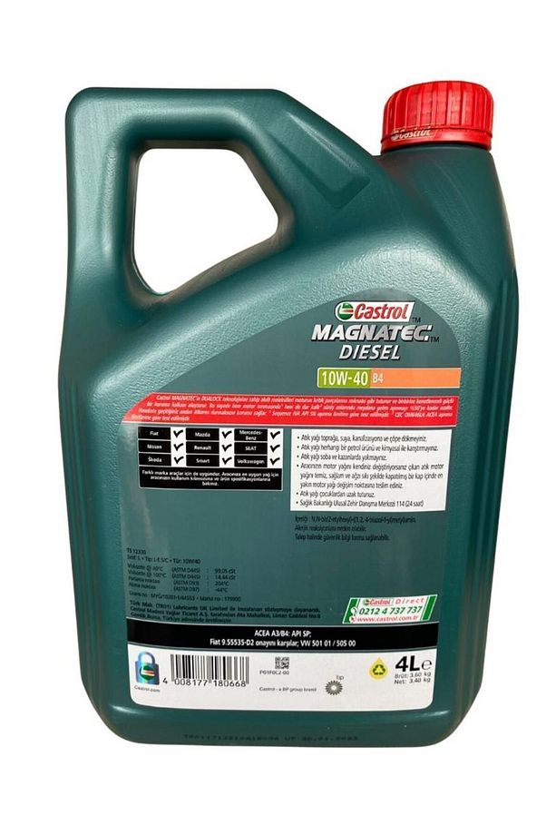 Magnatec Diesel 10w/40 B4 4 Lt Dizel Motor Yağı Üt:2023 - 2