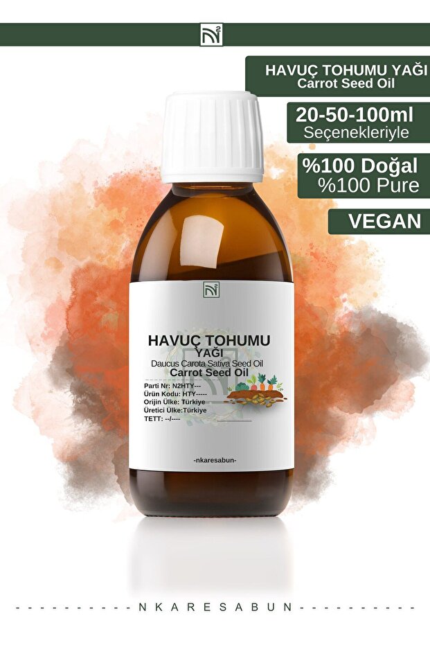 50 ml 100% Natural Carrot Seed Oil - Protective and Free