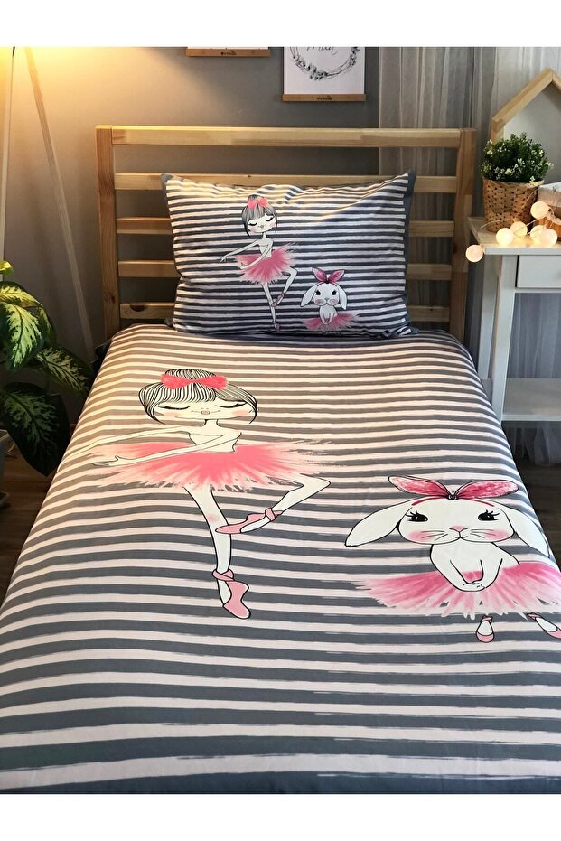 Ballerina Girl Rabbit Decorative Bedspread YÖ1048